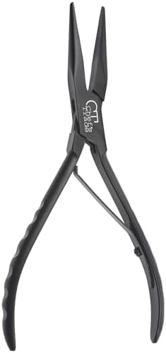 Fish Bone Pliers/Tweezers, Stainless Steel, Black