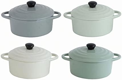 Creative Co-Op 4-Piece Stoneware Mini Bakers