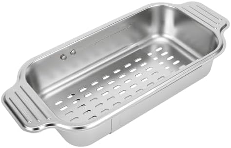 Retractable Stainless Steel Sink Basket, Expandable Over The Sink