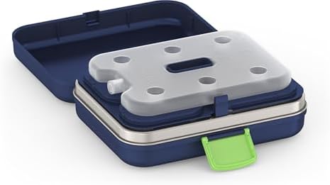 THERMOS Kids Freestyle Food Storage Lunch Kit, Navy
