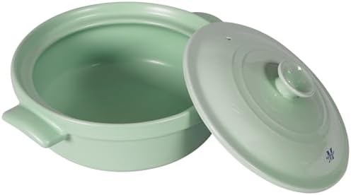 Magnifique 3 Quart Flami Pot with Lid, Natural Clay Pot for Cooking