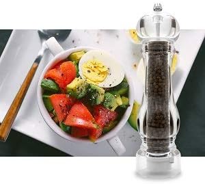 salt and pepper grinder mill set refillable large, the best transparent acrylic - Image 9