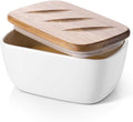 DOWAN 6.5" Large Butter Dish - Ceramic Butter Dish with Lid for