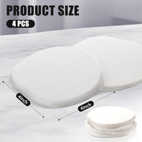 Diatomaceous Earth Coasters Set of 4,Cool Absorbent Quick-Dry Drink