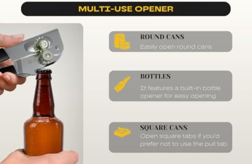 Heavy Duty Can Opener with Magnet – Commercial Can Opener Manual for