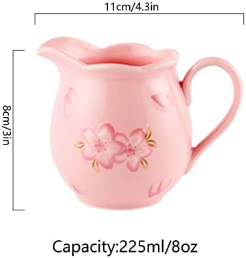 Ceramic Salt Storage Jar, Ceramic Sugar Bowl with Lid and Milk Jug