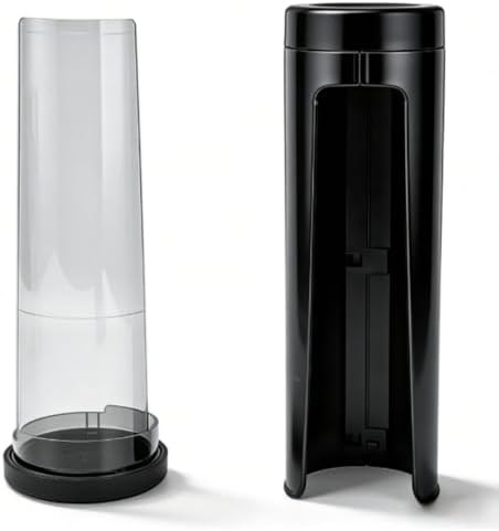 Coffee Filter Holder, Visual Window Filter Container Wall Mounted