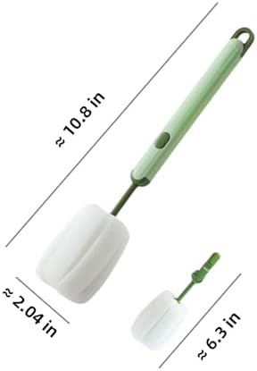 Bottle Brush Long Handle Cup Cleaner Brush Sponge Bottle Scrubber