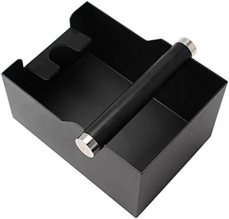 DIBTSA Espresso Knock Box with Coffee Tamping Station Base, Stainless