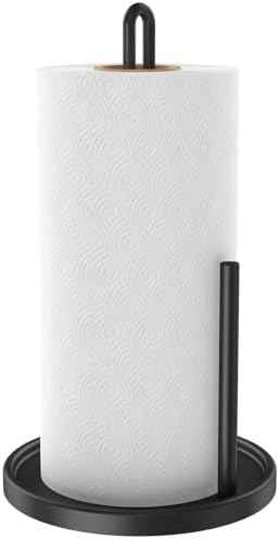 Black Stainless Steel Countertop Paper Towel Holder