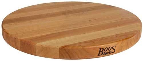 John Boos Block Cherry Wood Cutting Board, 18 Inches Round