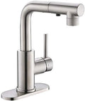 Crea Kitchen Faucet with Pull Out Sprayer, Brush Nickel