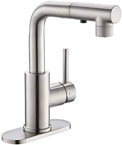 Crea Kitchen Faucet with Pull Out Sprayer, Brush Nickel