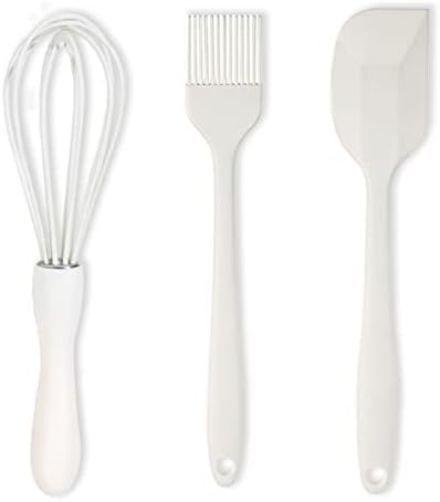 Silicone Spatula Set Food Grade with Pastry Brush and Whisk, Nonstick