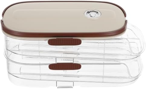 Egg Holder for Fridge with Lid, Automatic Rolling Dispenser