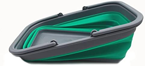 SAMMART 9.2L (2.37Gallon) Collapsible Tub with Handle & 5L
