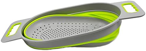 SAMMART 5L (1.3 gallon) Over The Sink Oval Colander