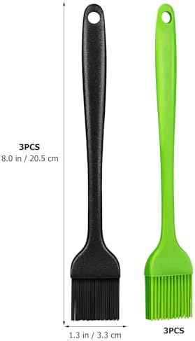 6pcs Silicone Pastry Brush Set, Heat Resistant Oil Brushes for Baking
