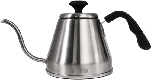 London Sip RiteTemp Gooseneck Kettle with Thermometer, 1200 mL