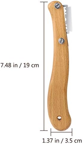 Healeved Bread Lame Dough Scoring Tool Van Wooden Handle 5 Blades
