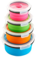 The Lakeside Collection Collapsible Locking Lid Food Storage Round