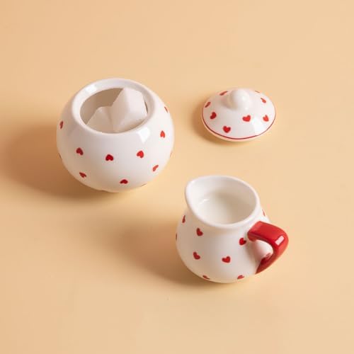 Sweejar Porcelain Tea Set for Little Girls,Kitchen Toys Tea Party Set