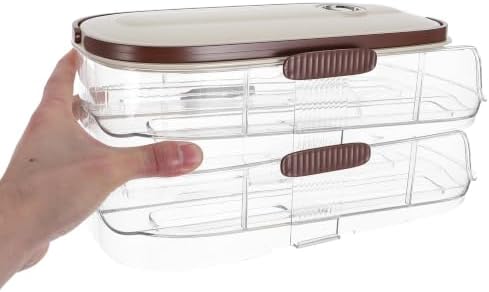 2 Tier Egg Rolling Dispenser for Fridge Side Door
