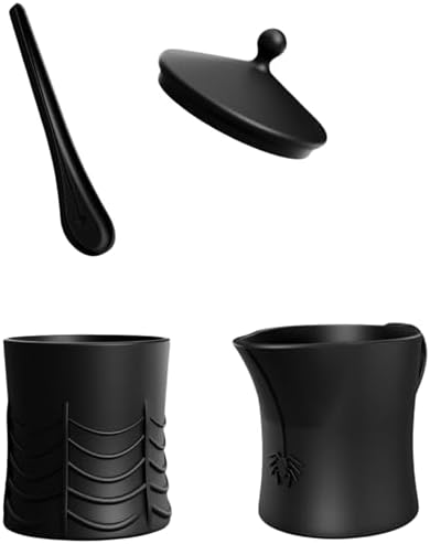 Nomnu Spiderweb Sugar and Creamer Set, Gothic Sugar/Cream Container