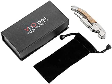 Waiters Corkscrew Wine Opener Rosewood Handle 3-in-1 Beer Bottle