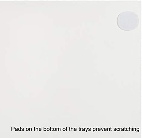 Kate and Laurel Lipton Square Decorative Wood Tray with Metal Handles