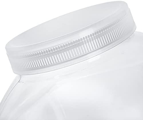 ZOOFOX 2 Pack Clear Plastic Jars, 1.5 Gallon Square Storage Containers