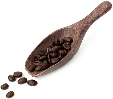 Black Walnut Coffee Scoop for Ground Coffee, Loose Tea & Bath Salts, 1