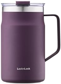 LocknLock Metro Mug, Premium 18/8 Stainless Steel Metal, Double Wall