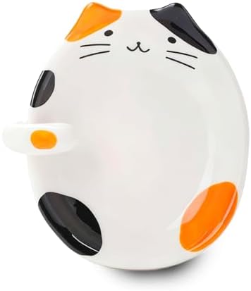 Cat Spoon Rest, Ceramic Cute Spoon Holder Rest for Stove Top, Cat