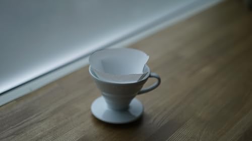 HARIO V60 Coffee Pour Over Kit, Ceramic Dripper, 100ct Filters