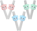 Silicone Reusable Straws with Clips 6pcs Set for Elderly and Aid