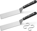 Metal Spatula Set, HaSteeL Stainless Steel Long Narrow Griddle