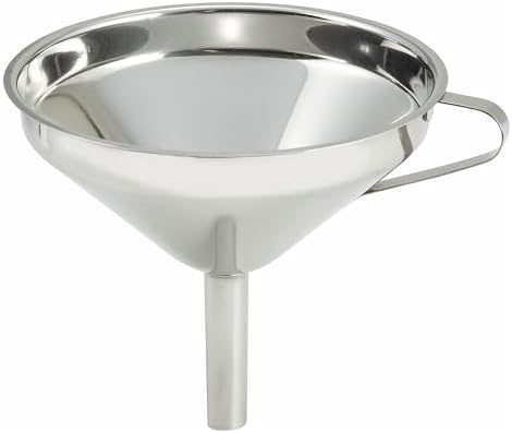 Winco Stainless Steel Wide Mouth Funnel, 5.75-Inch, Medium