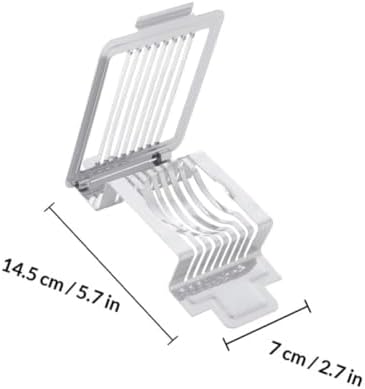 Stainless Steel Egg Slicer with 8 Cutting Wires, One-press Even Slices