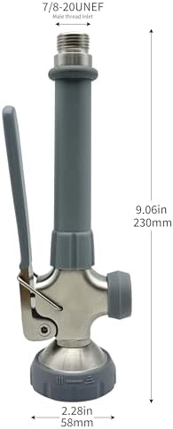 Achelous Commercial Faucet Spray Valve Head, Grey