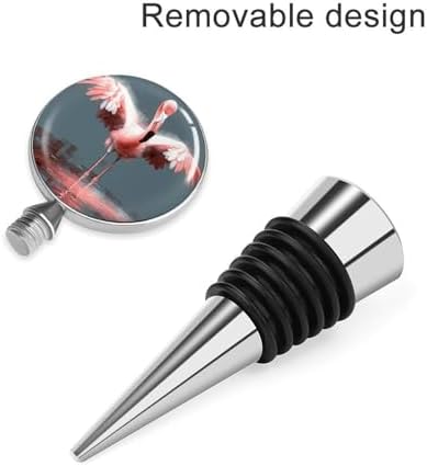 Flamingo Pattern Wine Stopper Vacuum Alloy Wine Bottle Stopper