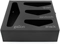 AuldHome Design Enamelware Kitchen Bag Organizer (Black), Farmhouse