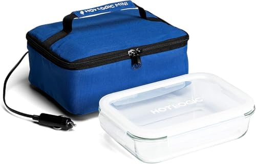 HOTLOGIC Mini Electric Lunch Box, 12V, Blue