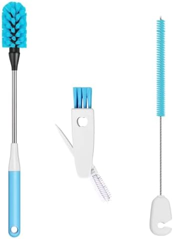 3-in-1 Bottle Brush, 15 Inches Long Handle Kitchen Water Bottle Brush