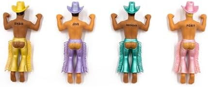NPW Drinking Buddies Disco Cowboys Drink Markers & Wine Glass Charms