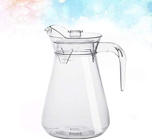 Borosilicate Glass Juice Pitcher with Lid - Hot & Cold Water Carafe