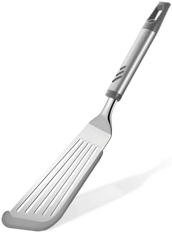 Silicone Fish Spatula, Flexible Slotted Turner for Nonstick Cookware