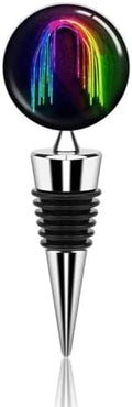 Rainbow Neon Wine Stopper Vacuum Alloy Wine Bottle Stopper Reusable