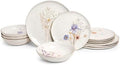 Sango 12-Piece Luxury Porcelain Dinnerware Set for 4- Glossy White