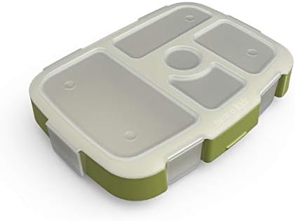 Bentgo Kids Prints Tray with Transparent Cover, 5-Compartment
